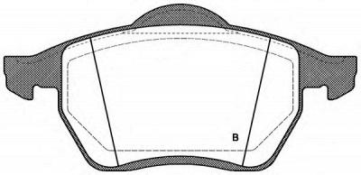 OPEN PARTS bpa039000 -  Комплект тормозных колодок, дисковый тормоз